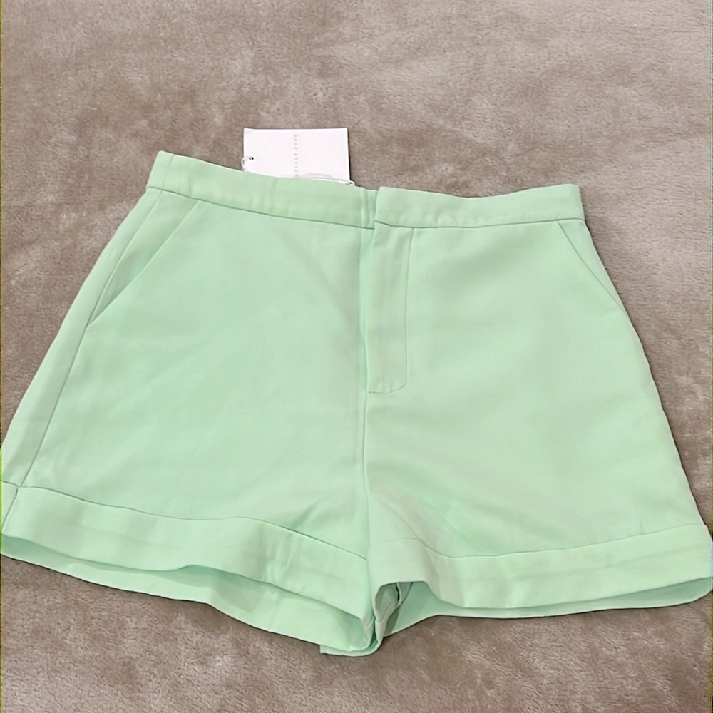 Brand new! Pistachio Tailored Basic Shorts!